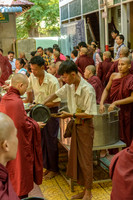 Meal-time at U-Bein Monastery