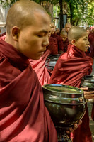 Meal-time at U-Bein Monastery