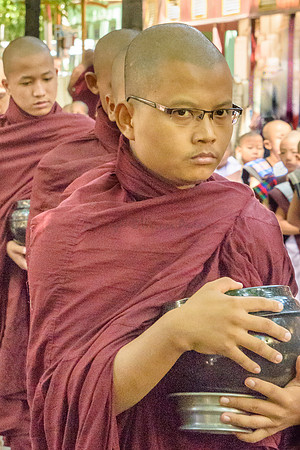 Meal-time at U-Bein Monastery