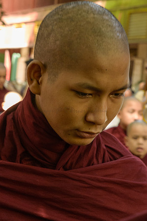 Meal-time at U-Bein Monastery