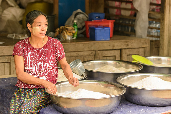 At the market in Mawlaik